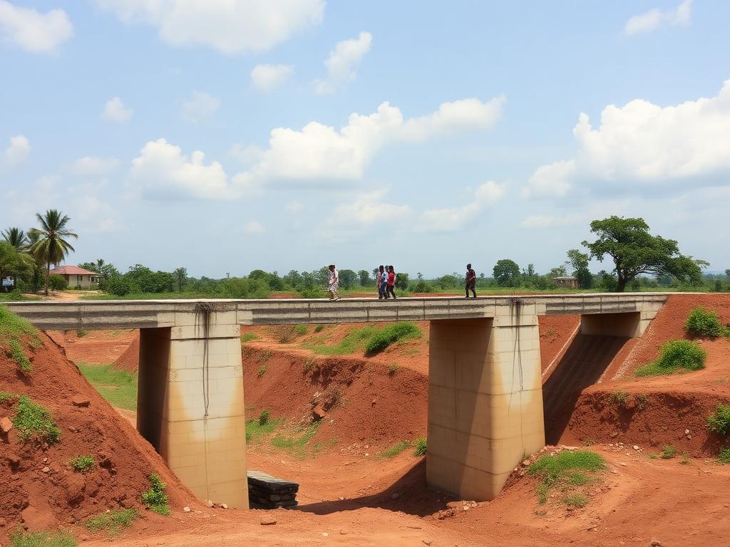 Completed bridge